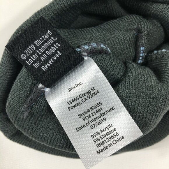 Overwatch Mei Snowball Sequin Beanie Hat Blue One Size Fits Most Blizzard Ent - Picture 10 of 10